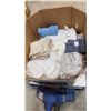 Image 2 : PALLET LOT OF assorted linens, towels, sheets, bed covers, etc