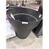 Image 1 : Large Black Plastic Planter with Wide Rim