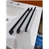 Image 3 : White Bathroom Vanity with Integrated Sink and Three Drawers 30 inch