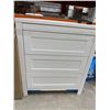 Image 4 : White Bathroom Vanity with Integrated Sink and Three Drawers 30 inch