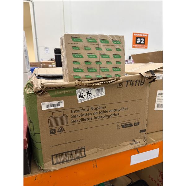 Cascades PRO Perform Interfold Napkins, 16 Packs (6,016 Total Napkins)