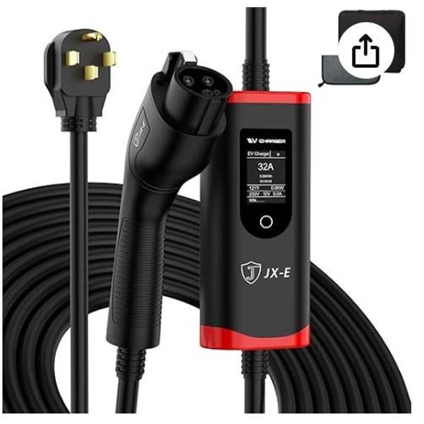 JX-E Level 2 EV Charger With Safety Protection Features