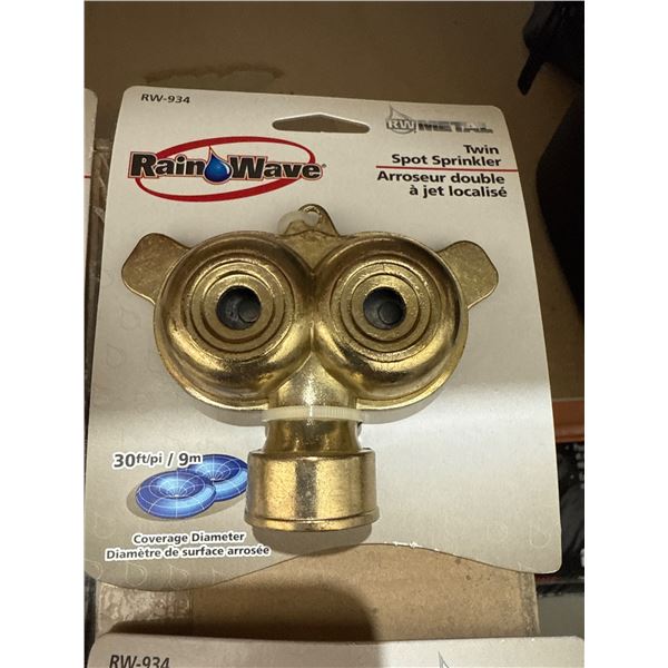 Rainwave RW-934 Twin Spot Sprinklers with Brass Nozzles, Set of 4