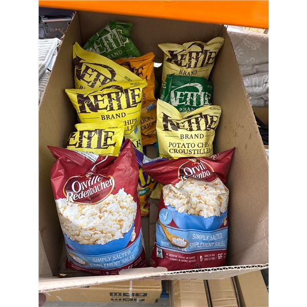 Lot of Chips and Popcorn Snack Bags – Kettle Brand and Orville Redenbacher