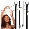 Image 1 : Holiday Styling Patio String Light Poles – 9 Feet Tall Lot of 2