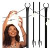 Image 1 : Holiday Styling Patio String Light Poles – 9 Feet Tall Lot of 2