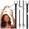 Image 1 : Holiday Styling Patio String Light Poles – 9 Feet Tall Lot of 2