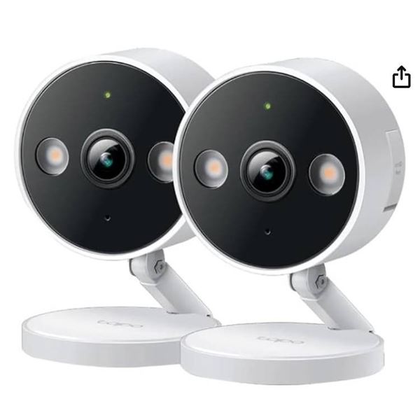 TP-Link Tapo 2K QHD Security Camera, 2-Pack, Indoor/Outdoor,