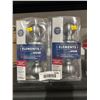 Image 3 : Lot of 2 Weiser Elements Yukon Satin Chrome Entrance Knobset Pair GAC531 Y26D SMT MS 4LS1