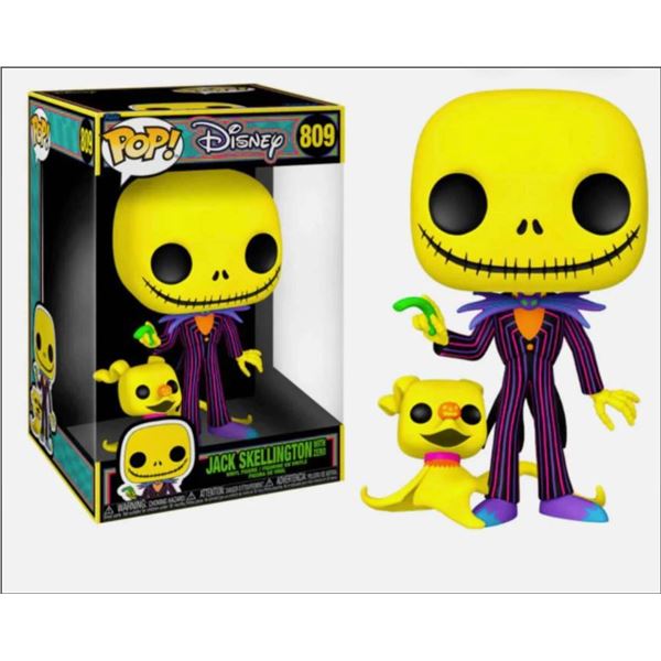 Funko Pop! Disney Jack Skellington with Zero Vinyl Figure #809
