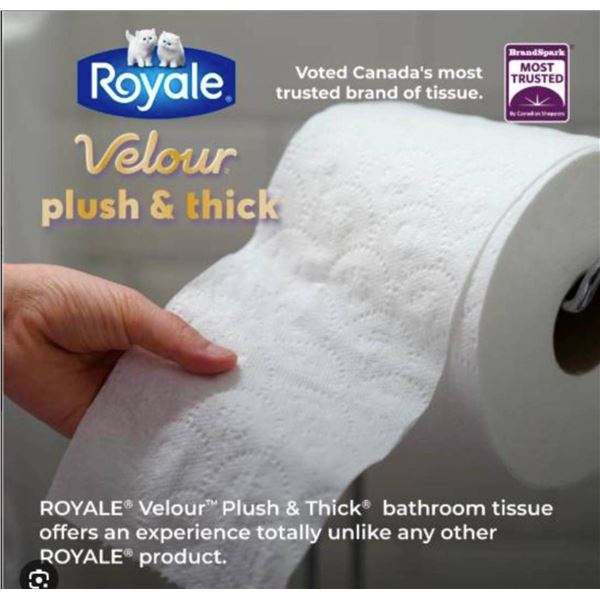 Royale Velour Carbon Neutral Toilet Paper 24 Rolls