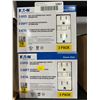 Image 4 : Lot of Eaton AHCL1520P Locking Ultra Grip Plug and GFCI Outlets, 3-Pack Units