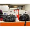Image 1 : AFX XL Matte Open Face Shorty Helmet with Leather Storage Pouch