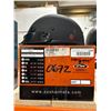 Image 2 : Zox Mikro Motorcycle Helmet, Matte Black, DOT Certified, Size M