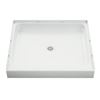 Image 1 : Sterling Ensemble 34-in x 36-in White Vikrell Shower Base