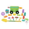Image 1 : Wagon Playset With 20 Pieces and Rolling Wheels