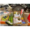 Image 1 : Lot of Hardware and Tools Including Foam Tape, Bungees, and Tire