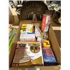 Image 2 : Lot of Hardware and Tools Including Foam Tape, Bungees, and Tire