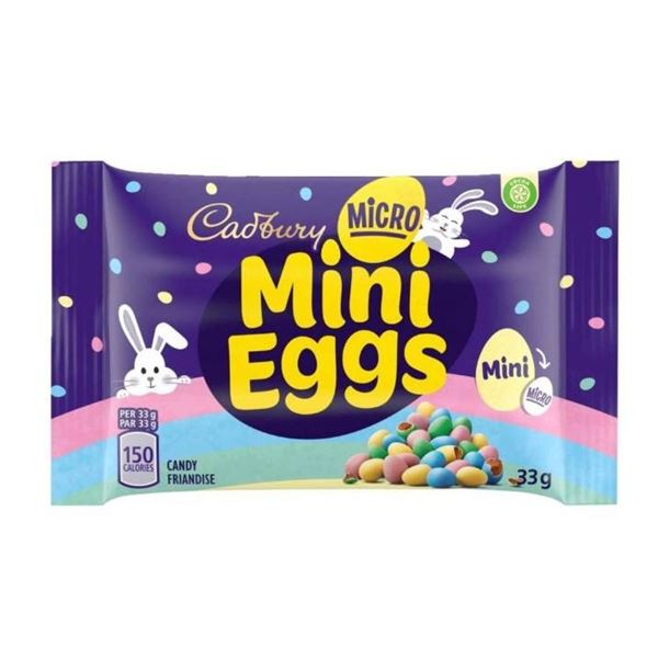 Micro Mini Eggs 48 x 33g Packs Display
