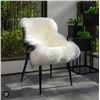 Image 1 : White Windward Faux Fur Rug Approximate Dimensions 3 x 5 Feet