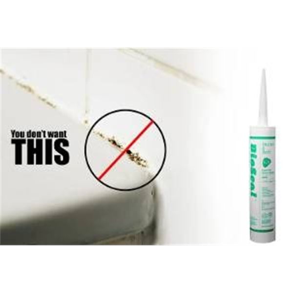 Rain Buster Superior Ruber Caulk No. 200 – White – Lot of 36