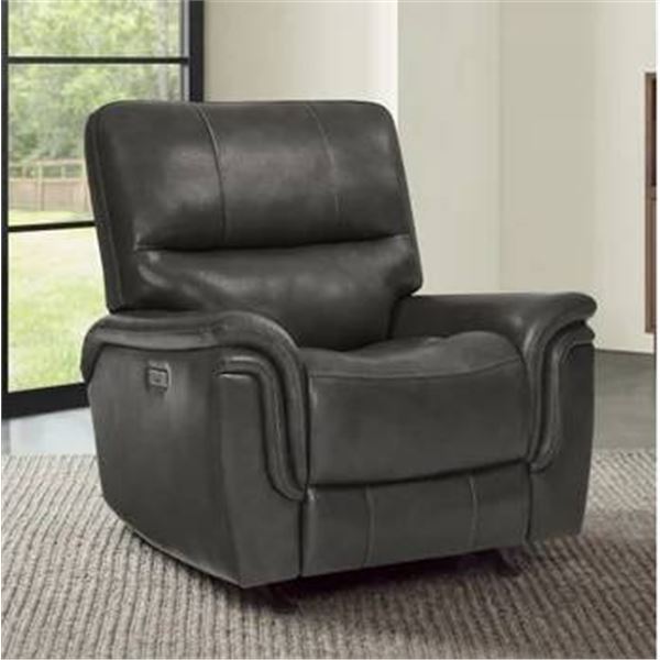 BarcaLounger Top-grain Leather Power Rocker Recliner