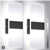 Image 1 : TRLIFE Wall Sconce Plug-In, 2 Pack, Black, 6000K Lighting
