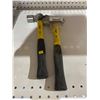 Image 2 : lot of 2 – Hoteche 32 oz Ball Peen Hammers with Steel Heads and Yellow-Black Handles