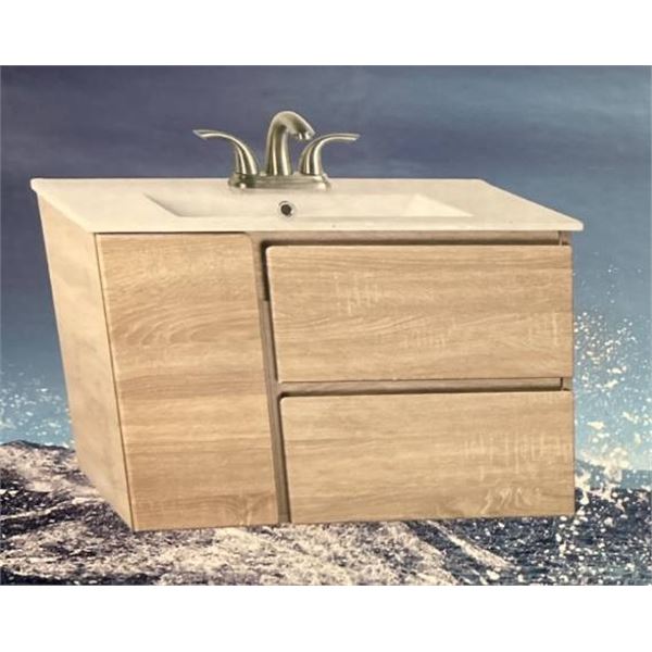 Dolphin Plumbing 30-Inch Wall-Hung Vanity