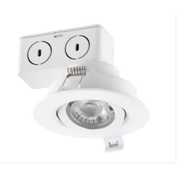 2 x 4 pc – Globe 3-Inch LED Recessed Lights With 50W Equivalent, White Trim