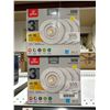 Image 2 : 2 x 4 pc – Globe 3-Inch LED Recessed Lights With 50W Equivalent, White Trim
