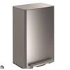 Image 1 : Kohler Stainless Steel 13-Gal Step Trash Can with Dimensions