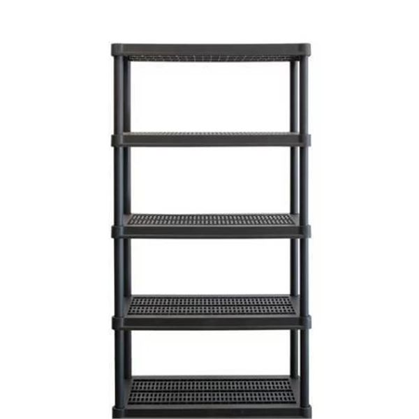 Ramtuff Resin Shelving System, 5 Levels, 35.8 x 17.5 x 73 in