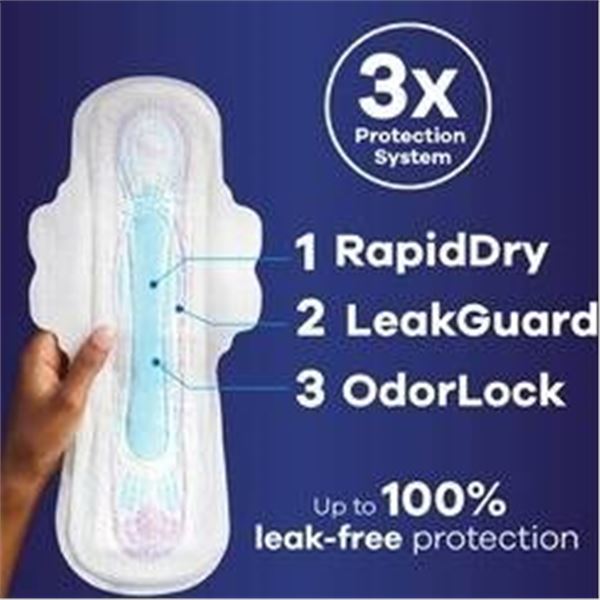 Always Ultra Thin Pads, 76 Count, Overnight Absorbency
