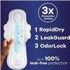 Image 1 : Always Ultra Thin Pads, 76 Count, Overnight Absorbency