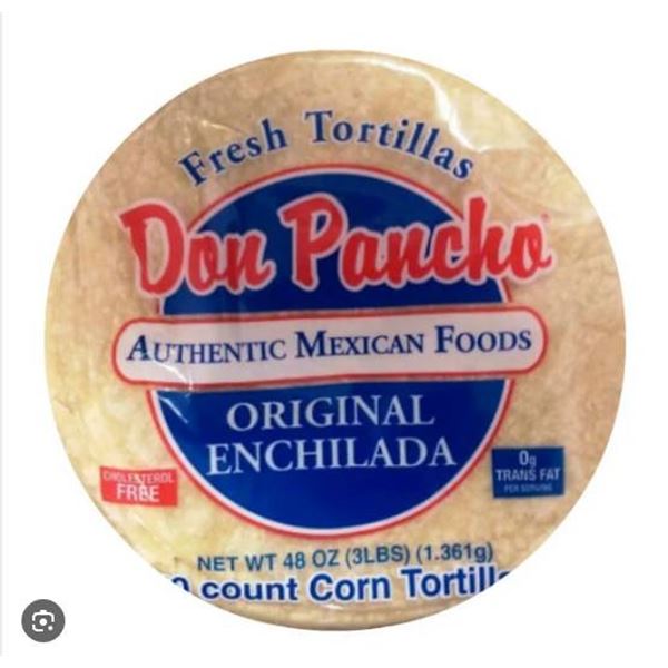 Don Pancho Tort 6-Inch White Corn Enchilada 6x50pc