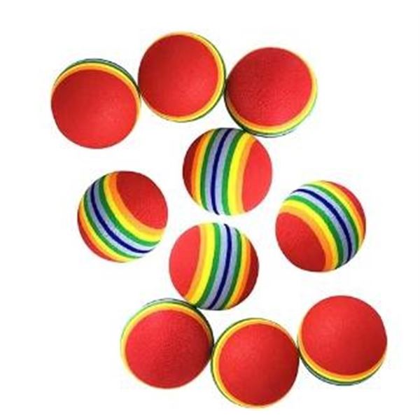 Bulk lot Furry Frolics Rainbow Cat Toy Balls Set