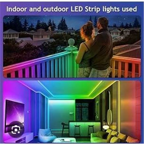 2 Outdoor LED Strip Lights with Color-Changing Features