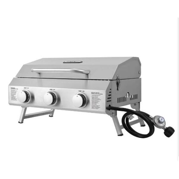 NXR Portable 3-Burner Gas Grill, Model 880-0034, 24,000 BTU