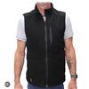 Image 1 : Karbon Heated Polar Fleece Vest, Unisex, Black, Sizes Men’s Small