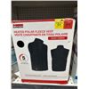 Image 2 : Karbon Heated Polar Fleece Vest, Unisex, Black, Sizes Men’s Small