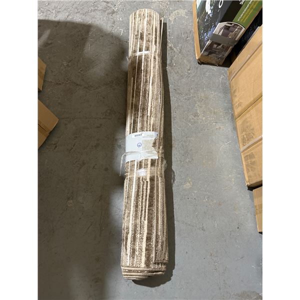 Area Rug (62in x 84in) Neutral Tones With Striped Pattern