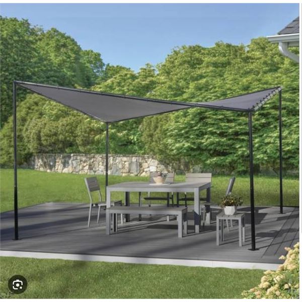 ShelterLogic Del Ray Gazebo, 3.7m x 3.7m (12ft x 12ft) Outdoor Shade