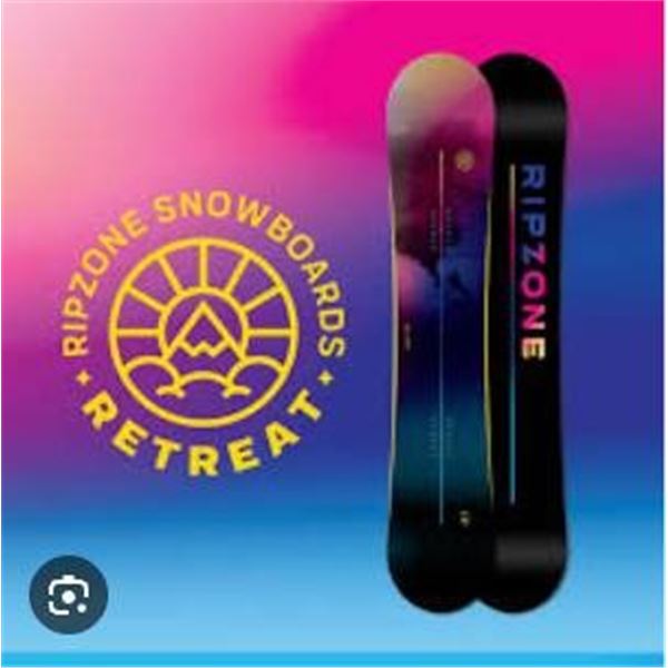 Ripzone Retreat 2024 Snowboard, 58-Inch, Pink