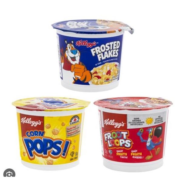 Kellogg’s Variety Pack of Cereal Cups, 12 Goblets, 638g