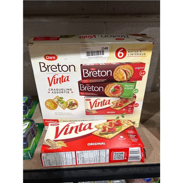 Dare Breton & Vinta Crackers Assorted 1.25 kg 6 Packs