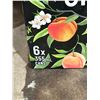 Image 3 : Origin Organic Peach Sparkling Water Cans, 6 x 355 mL