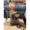 Image 2 : MZ14089AA Owl-Themed Decorative Water Fountain With Light Feature