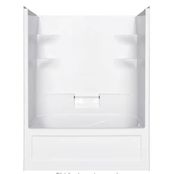 Mirolin Belaire 32.5″ D x 60″ W x 78″ H 4-Shelf Acrylic 1-Piece Left Hand