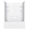 Image 1 : Mirolin Belaire 32.5″ D x 60″ W x 78″ H 4-Shelf Acrylic 1-Piece Left Hand